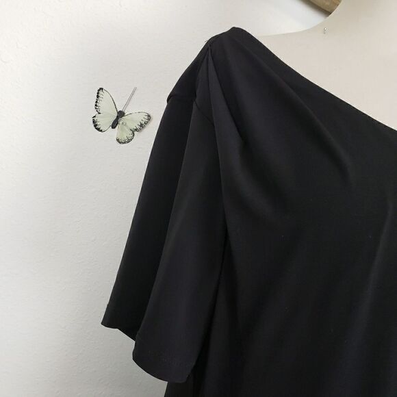 Robbie Bee casual draped career dress black - Picture 8 of 8